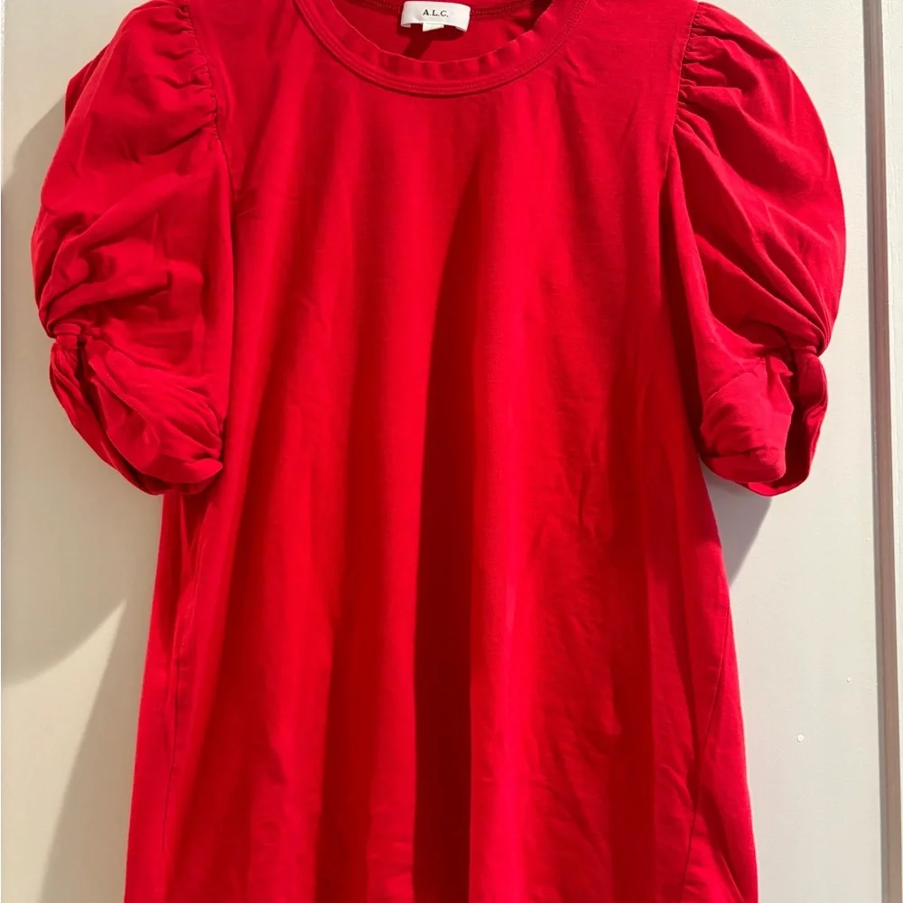 ALC puffy sleeve red t-shirt - Picture 2 of 3